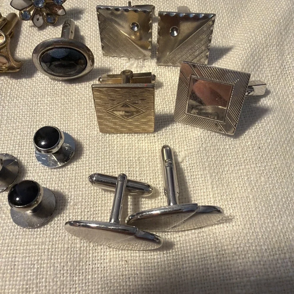 Vtg Cufflinks & Tux Buttons, Mixmatch, Some Pairs